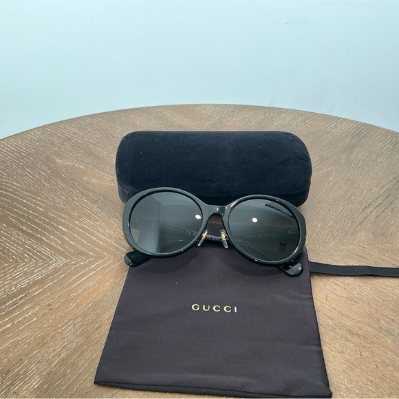 GUCCI Sunglasses Gg0370Sk 001 Interlocking Gg LogoGUCCI - Picture 5 of 7